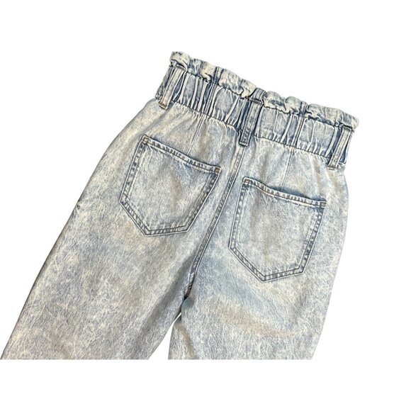 SO Womens Paperbag Jeans Size 25 High Rise Destroyed Acid Wash 80s Y2K - Picture 6 of 6
